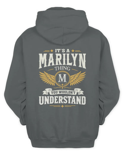 MARILYN KT06-M008 It’s a [NAME] Thing – You Wouldn’t Understand | Personalized Vintage T-Shirt - Unisex Hoodie - Charcoal