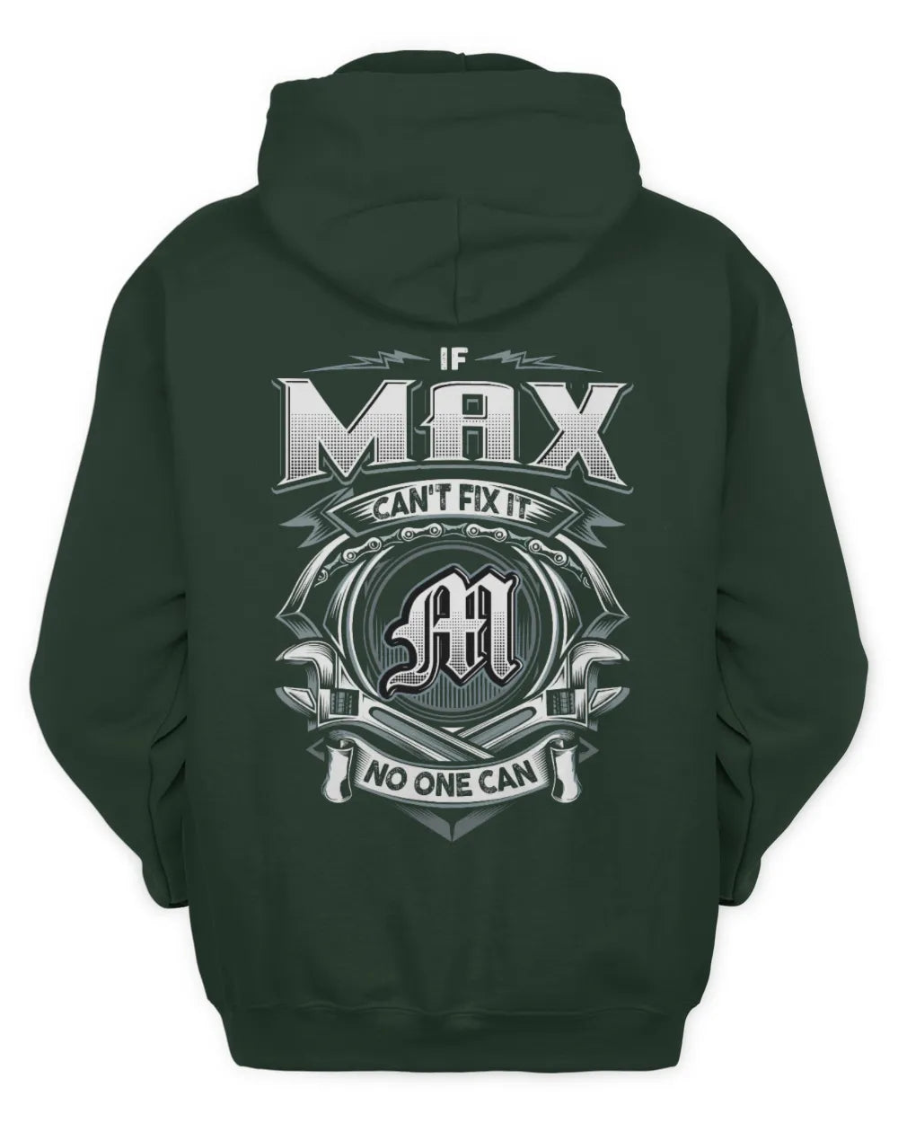 MAX AP81-K4-626 - Personalized Ahmed Quote Apparel “If Ahmed Can't Fix It, No One Can” - Unisex Hoodie - Forest Green