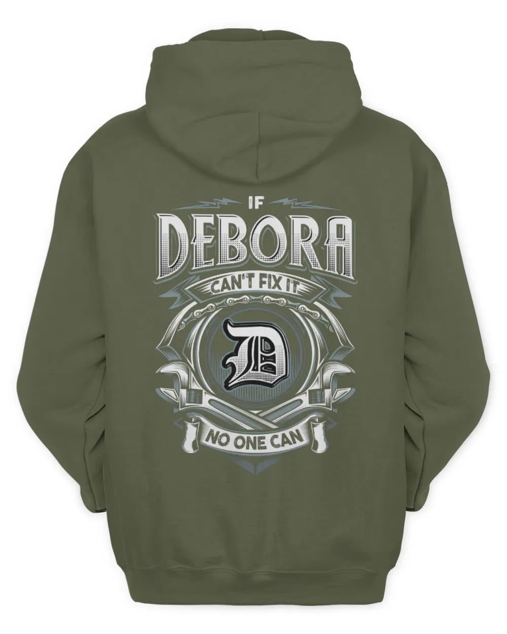 DEBORA AP81-K4-626 - Personalized Ahmed Quote Apparel “If Ahmed Can't Fix It, No One Can” - Unisex Hoodie - Military Green