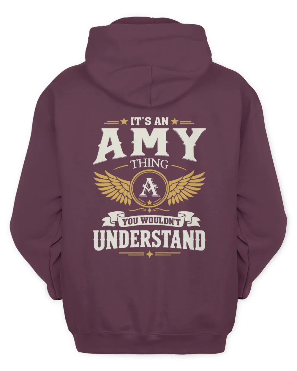 AMY KT06-M008 It’s a [NAME] Thing – You Wouldn’t Understand | Personalized Vintage T-Shirt - Unisex Hoodie - Maroon