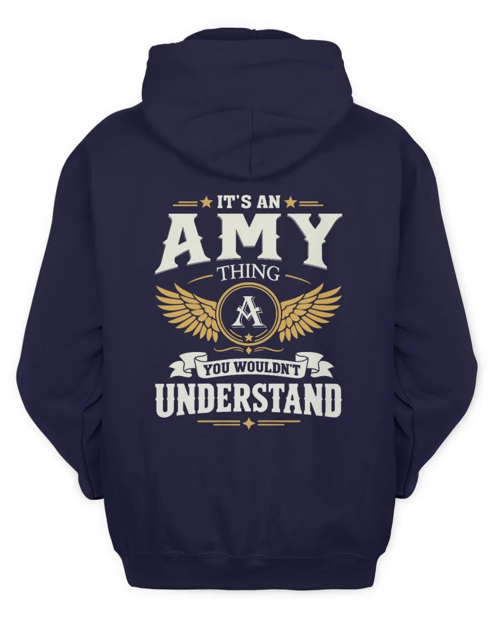 AMY KT06-M008 It’s a [NAME] Thing – You Wouldn’t Understand | Personalized Vintage T-Shirt - Unisex Hoodie - Navy