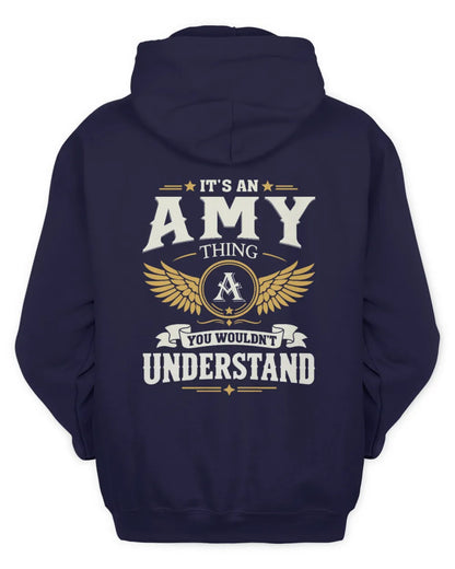 AMY KT06-M008 It’s a [NAME] Thing – You Wouldn’t Understand | Personalized Vintage T-Shirt - Unisex Hoodie - Navy