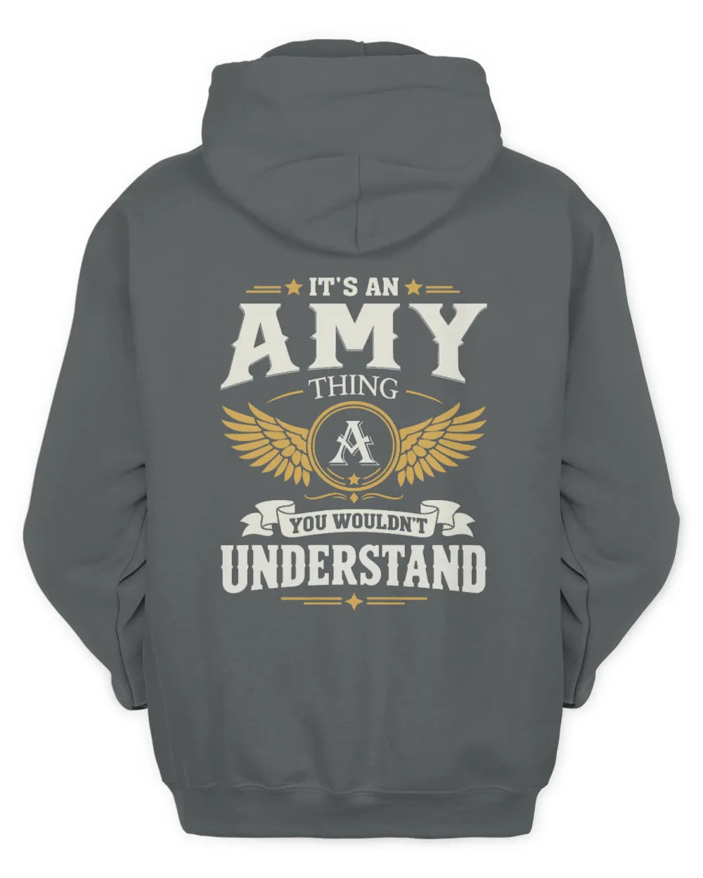 AMY KT06-M008 It’s a [NAME] Thing – You Wouldn’t Understand | Personalized Vintage T-Shirt - Unisex Hoodie - Charcoal