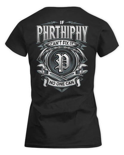 PHRTHIPHY AP81-K4-626 - Personalized Ahmed Quote Apparel “If Ahmed Can't Fix It, No One Can” - Women's Standard T-Shirt - Black