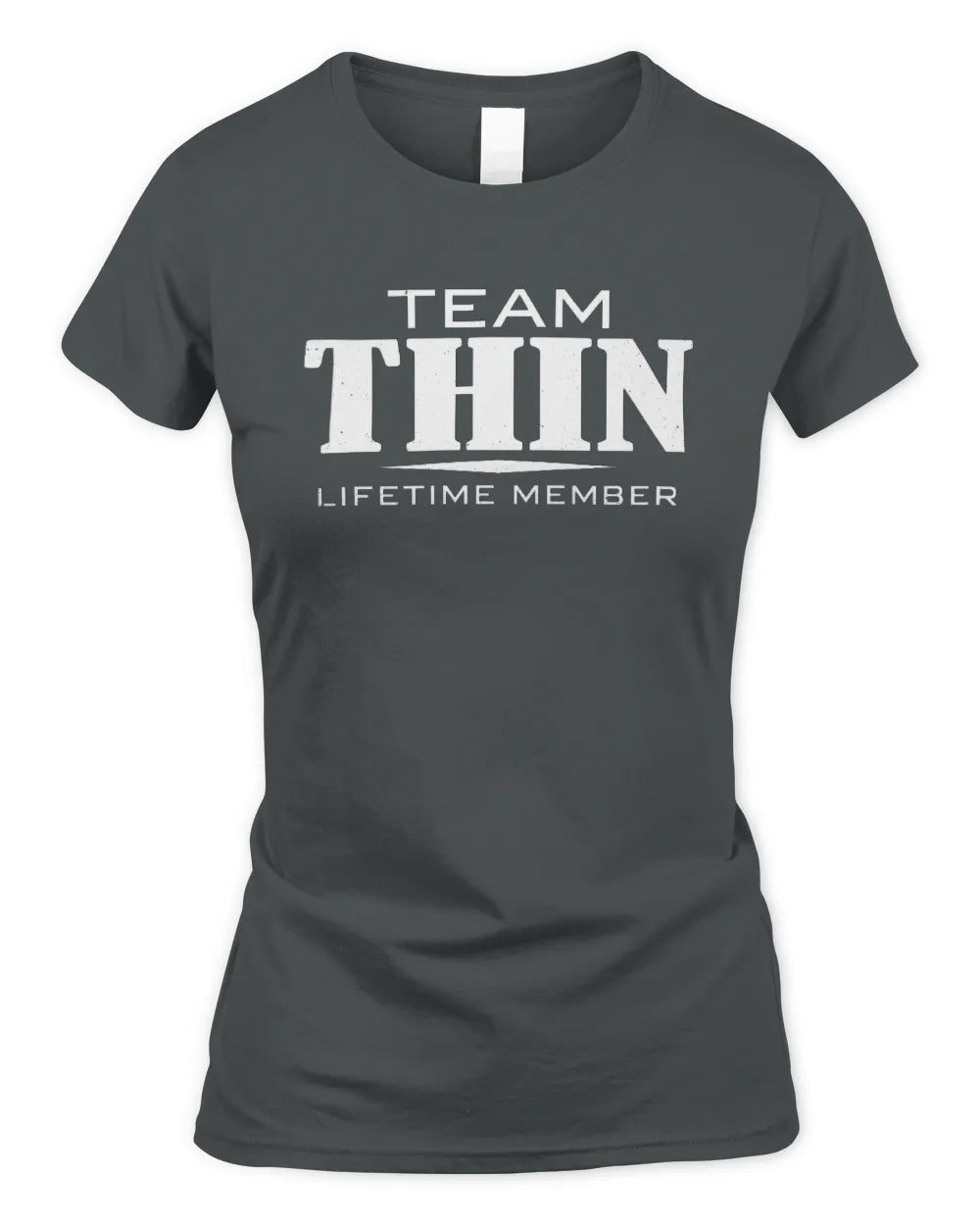 THIN BL62-K4-128 - Personalized “Team NAME Lifetime Member” - Women's Standard T-Shirt - Charcoal