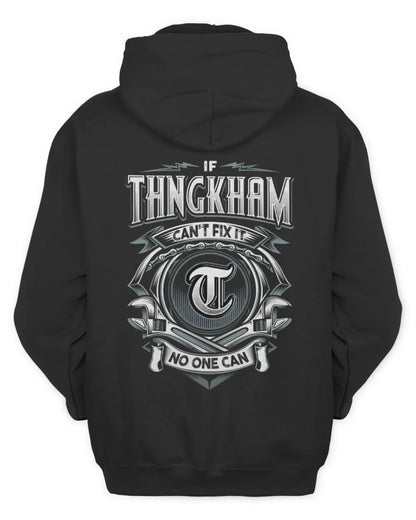 THNGKHAM AP81-K4-626 - Personalized Ahmed Quote Apparel “If Ahmed Can't Fix It, No One Can” - Unisex Hoodie - Black