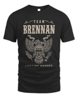 BRENNAN TP06-K82 – Personalized Classic Style Apparel “Team NAME Lifetime Member” - Unisex Standard T-Shirt - Black