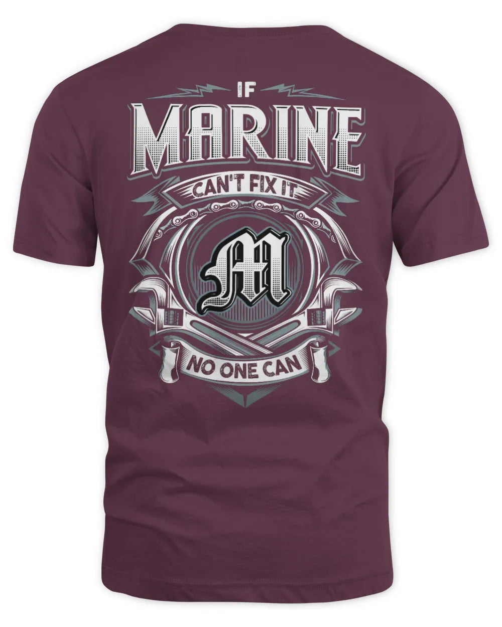 MARINE AP81-K4-626 - Personalized Ahmed Quote Apparel “If Ahmed Can't Fix It, No One Can” - Unisex Standard T-Shirt - Maroon