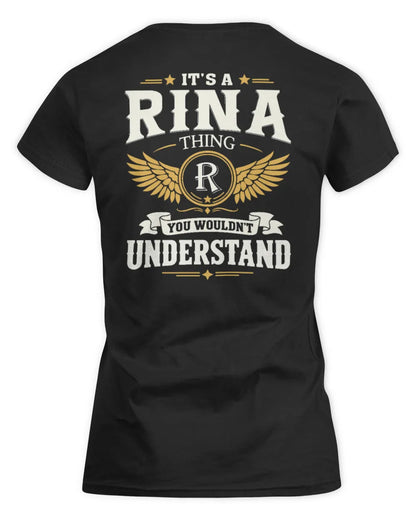 RINA KT06-M008 It’s a [NAME] Thing – You Wouldn’t Understand | Personalized Vintage T-Shirt - Women's Standard T-Shirt - Black