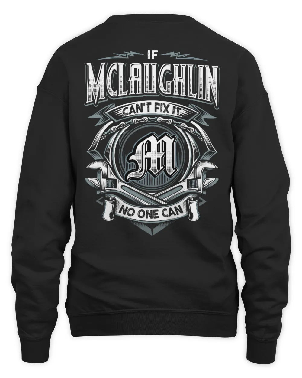 MCLAUGHLIN AP81-K4-626 - Personalized Ahmed Quote Apparel “If Ahmed Can't Fix It, No One Can” - Unisex Sweatshirt - Black