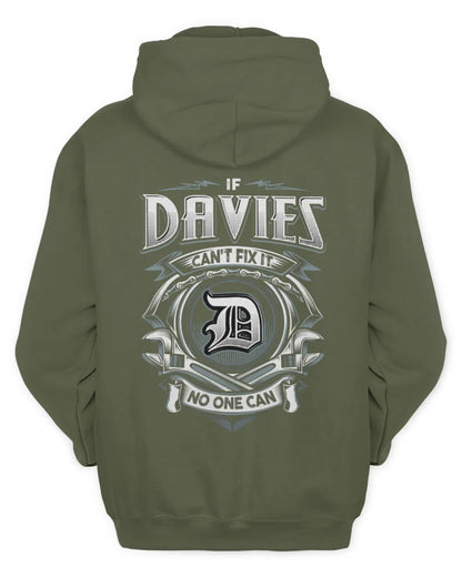 DAVIES AP81-K4-626 - Personalized Ahmed Quote Apparel “If Ahmed Can't Fix It, No One Can” - Unisex Hoodie - Military Green