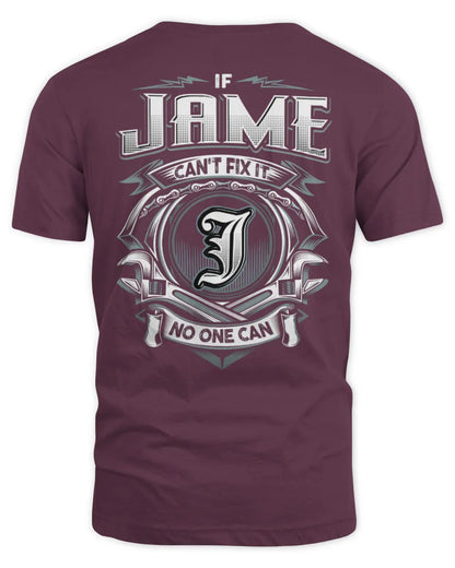 JAME AP81-K4-626 - Personalized Ahmed Quote Apparel “If Ahmed Can't Fix It, No One Can” - Unisex Standard T-Shirt - Maroon