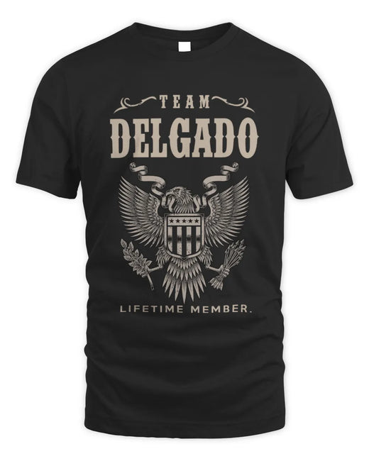 DELGADO TP06-K82 – Personalized Classic Style Apparel “Team NAME Lifetime Member”