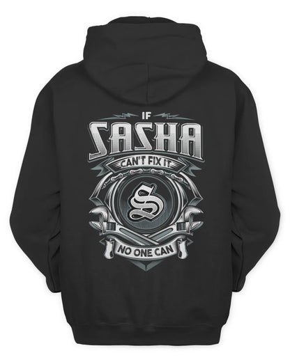 SASHA AP81-K4-626 - Personalized Ahmed Quote Apparel “If Ahmed Can't Fix It, No One Can” - Unisex Hoodie - Black