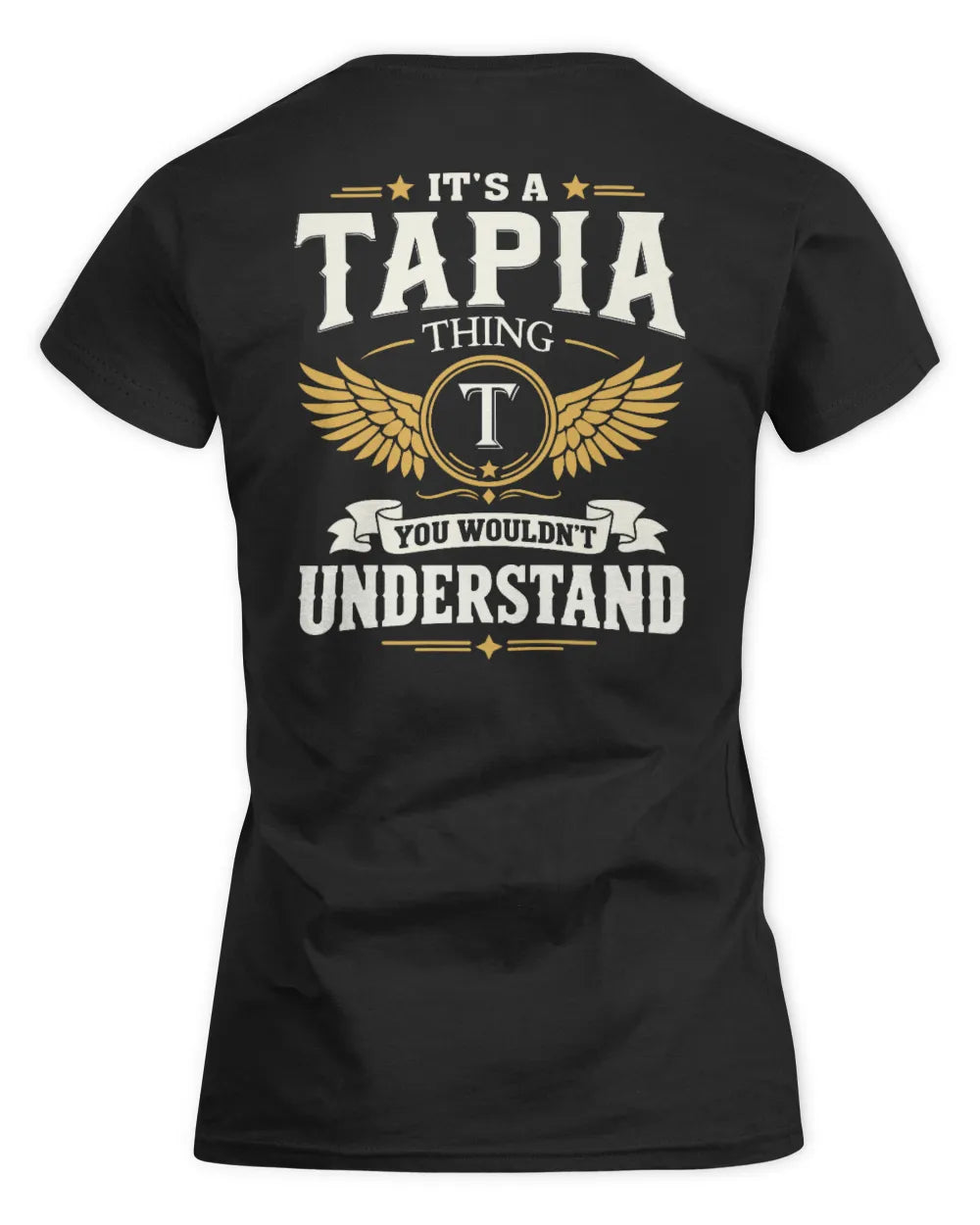 TAPIA KT06-M008 It’s a [NAME] Thing – You Wouldn’t Understand | Personalized Vintage T-Shirt - Women's Standard T-Shirt - Black
