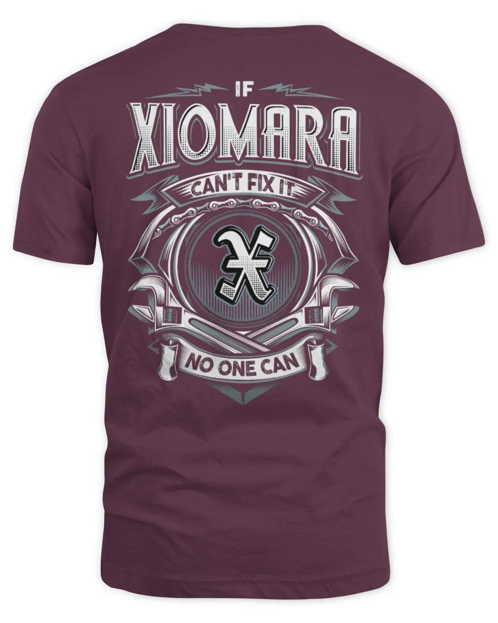 XIOMARA AP81-K4-626 - Personalized Ahmed Quote Apparel “If Ahmed Can't Fix It, No One Can” - Unisex Standard T-Shirt - Maroon