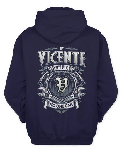 VICENTE AP81-K4-626 - Personalized Ahmed Quote Apparel “If Ahmed Can't Fix It, No One Can” - Unisex Hoodie - Navy