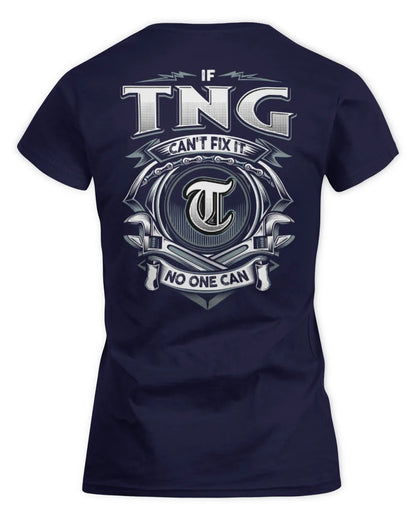 TNG AP81-K4-626 - Personalized Ahmed Quote Apparel “If Ahmed Can't Fix It, No One Can” - Women's Standard T-Shirt - Navy