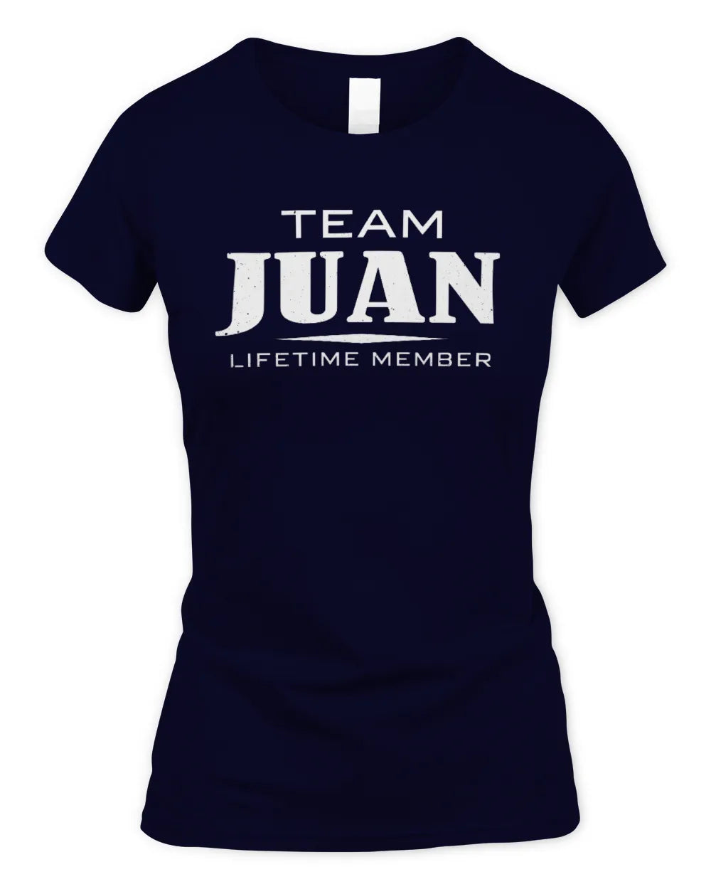 JUAN BL62-K4-128 - Personalized “Team NAME Lifetime Member” - Women's Standard T-Shirt - Navy