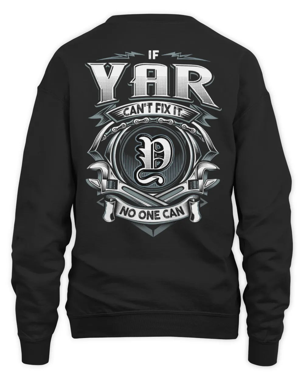 YAR AP81-K4-626 - Personalized Ahmed Quote Apparel “If Ahmed Can't Fix It, No One Can” - Unisex Sweatshirt - Black