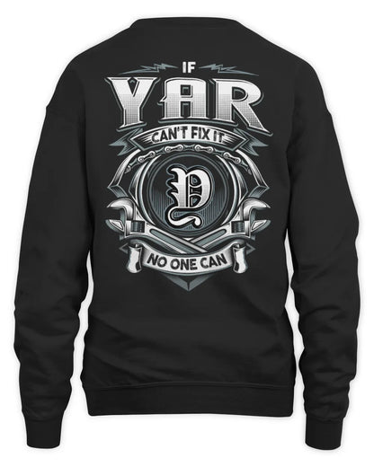 YAR AP81-K4-626 - Personalized Ahmed Quote Apparel “If Ahmed Can't Fix It, No One Can” - Unisex Sweatshirt - Black