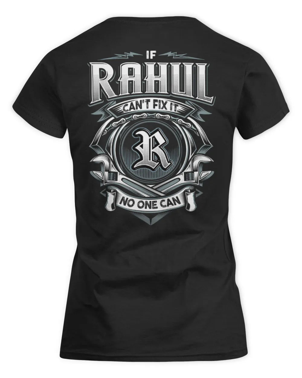 RAHUL AP81-K4-626 - Personalized Ahmed Quote Apparel “If Ahmed Can't Fix It, No One Can” - Women's Standard T-Shirt - Black