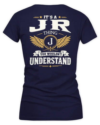 JR KT06-M008 It’s a [NAME] Thing – You Wouldn’t Understand | Personalized Vintage T-Shirt - Women's V-Neck T-Shirt - Navy