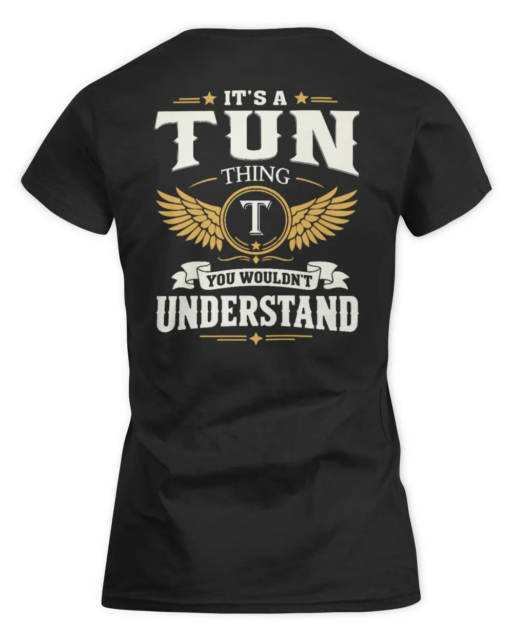 TUN KT06-M008 It’s a [NAME] Thing – You Wouldn’t Understand | Personalized Vintage T-Shirt - Women's Standard T-Shirt - Black