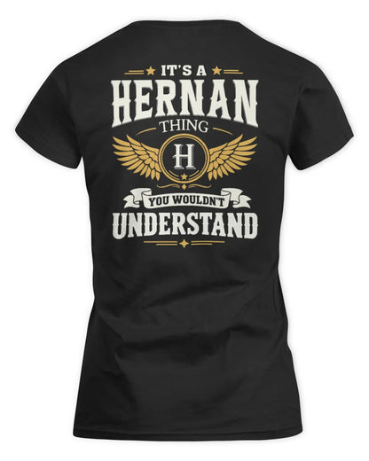 HERNAN KT06-M008 It’s a [NAME] Thing – You Wouldn’t Understand | Personalized Vintage T-Shirt - Women's Standard T-Shirt - Black