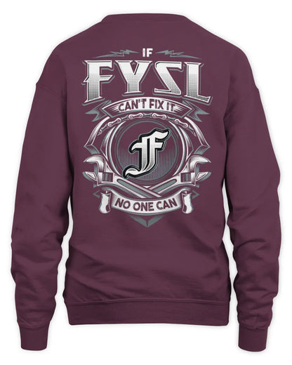 FYSL AP81-K4-626 - Personalized Ahmed Quote Apparel “If Ahmed Can't Fix It, No One Can” - Unisex Sweatshirt - Maroon
