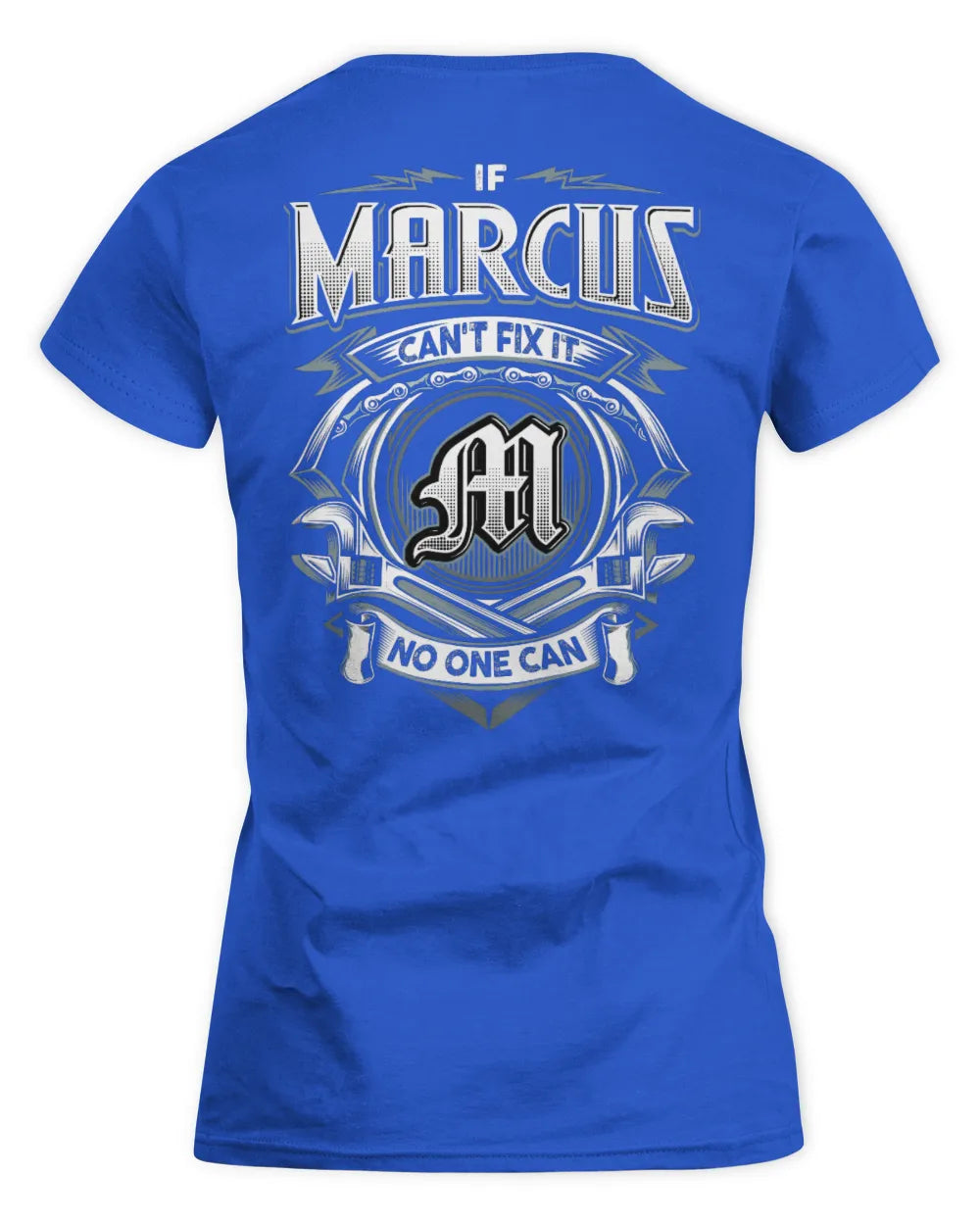 MARCUS AP81-K4-626 - Personalized Ahmed Quote Apparel “If Ahmed Can't Fix It, No One Can” - Women's Standard T-Shirt - Royal