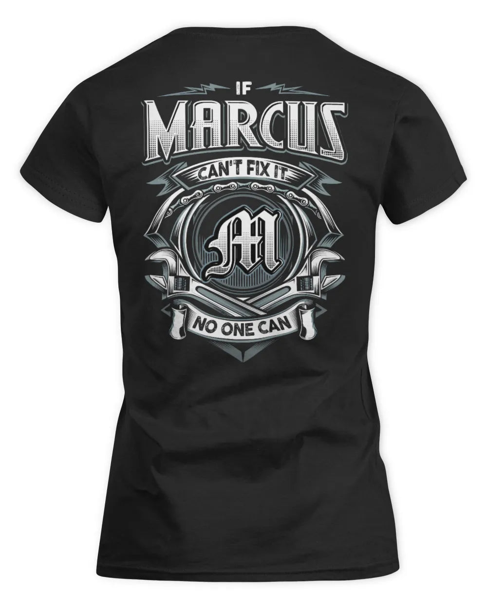 MARCUS AP81-K4-626 - Personalized Ahmed Quote Apparel “If Ahmed Can't Fix It, No One Can” - Women's Standard T-Shirt - Black