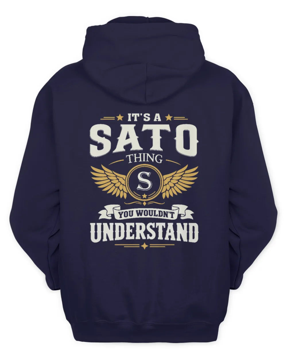 SATO KT06-M008 It’s a [NAME] Thing – You Wouldn’t Understand | Personalized Vintage T-Shirt - Unisex Hoodie - Navy