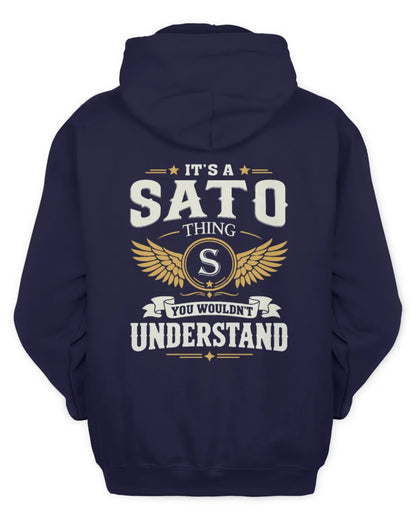 SATO KT06-M008 It’s a [NAME] Thing – You Wouldn’t Understand | Personalized Vintage T-Shirt - Unisex Hoodie - Navy