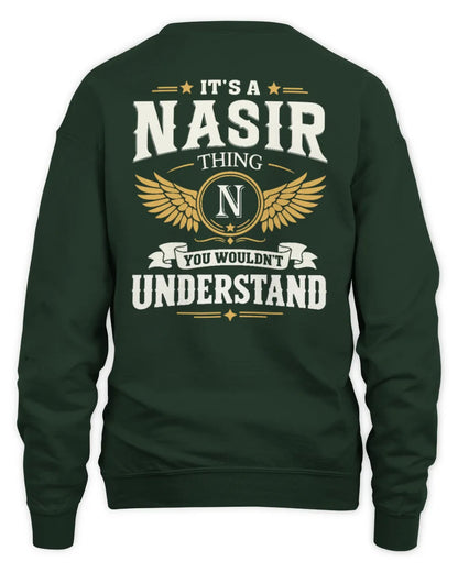 NASIR KT06-M008 It’s a [NAME] Thing – You Wouldn’t Understand | Personalized Vintage T-Shirt - Unisex Sweatshirt - Forest Green