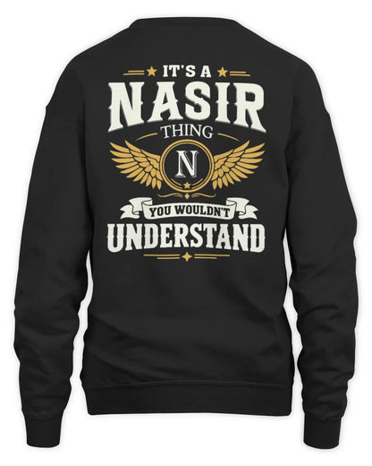 NASIR KT06-M008 It’s a [NAME] Thing – You Wouldn’t Understand | Personalized Vintage T-Shirt - Unisex Sweatshirt - Black
