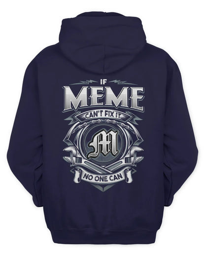 MEME AP81-K4-626 - Personalized Ahmed Quote Apparel “If Ahmed Can't Fix It, No One Can” - Unisex Hoodie - Navy