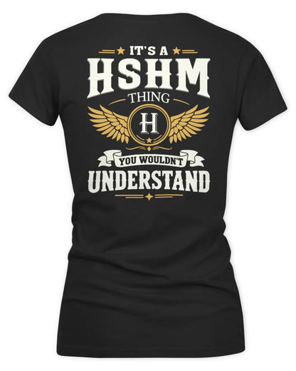 HSHM KT06-M008 It’s a [NAME] Thing – You Wouldn’t Understand | Personalized Vintage T-Shirt - Women's V-Neck T-Shirt - Black