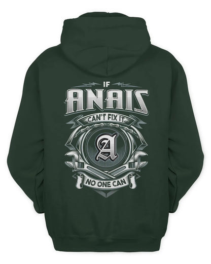 ANAIS AP81-K4-626 - Personalized Ahmed Quote Apparel “If Ahmed Can't Fix It, No One Can” - Unisex Hoodie - Forest Green
