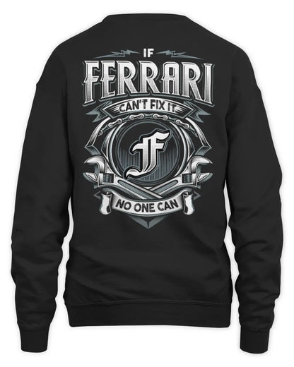 FERRARI AP81-K4-626 - Personalized Ahmed Quote Apparel “If Ahmed Can't Fix It, No One Can” - Unisex Sweatshirt - Black