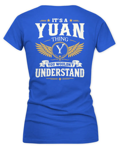 YUAN KT06-M008 It’s a [NAME] Thing – You Wouldn’t Understand | Personalized Vintage T-Shirt - Women's V-Neck T-Shirt - Royal