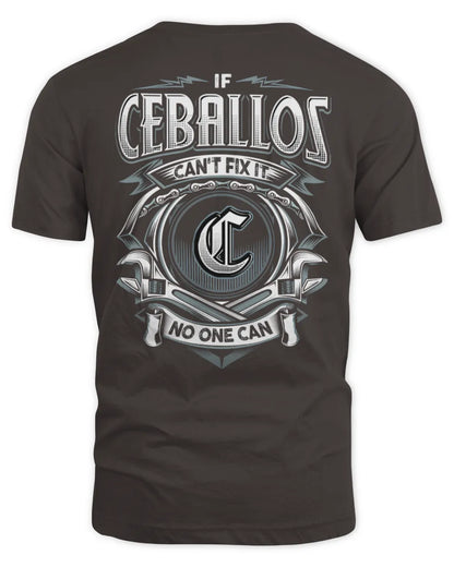 CEBALLOS AP81-K4-626 - Personalized Ahmed Quote Apparel “If Ahmed Can't Fix It, No One Can” - Unisex Standard T-Shirt - Dark Chocolate