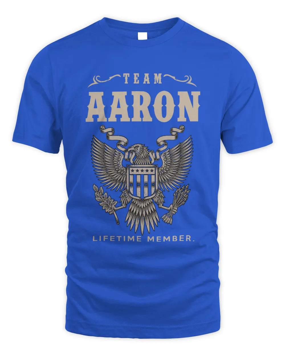 AARON TP06-K82 – Personalized Classic Style Apparel “Team NAME Lifetime Member” - Unisex Standard T-Shirt - Royal