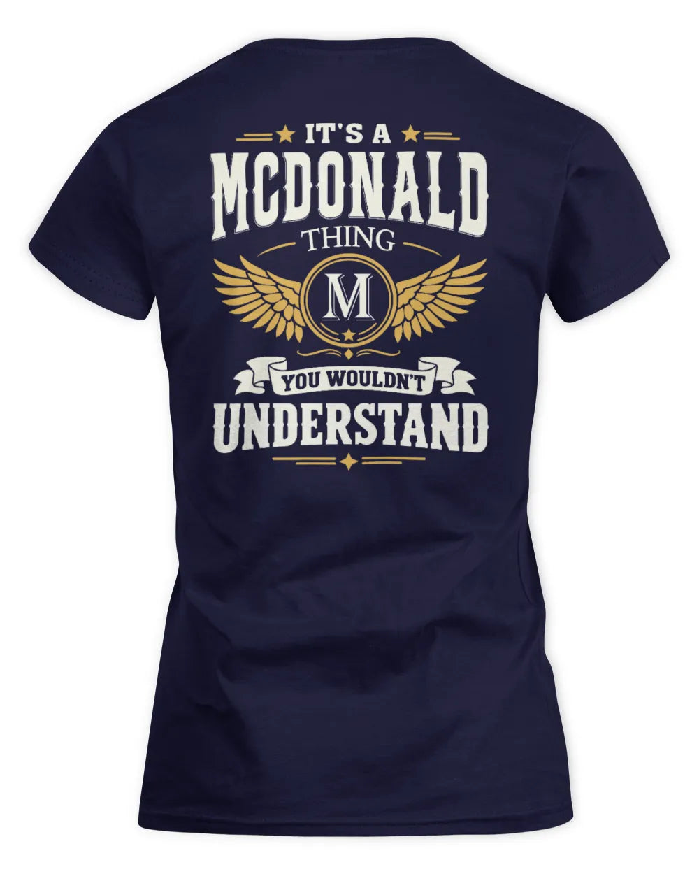 MCDONALD KT06-M008 It’s a [NAME] Thing – You Wouldn’t Understand | Personalized Vintage T-Shirt - Women's Standard T-Shirt - Navy
