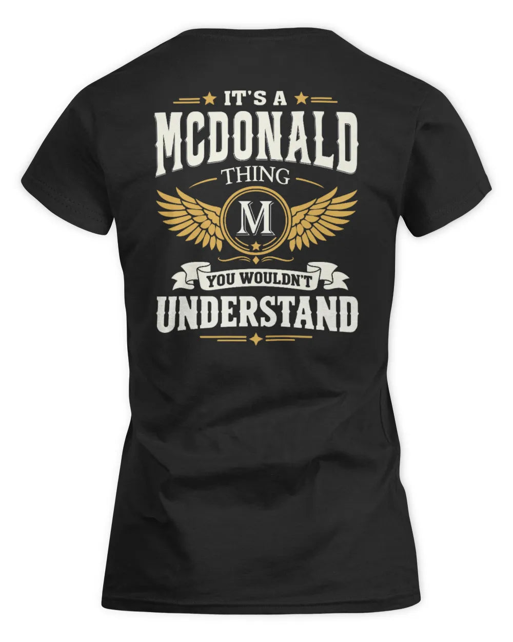 MCDONALD KT06-M008 It’s a [NAME] Thing – You Wouldn’t Understand | Personalized Vintage T-Shirt - Women's Standard T-Shirt - Black