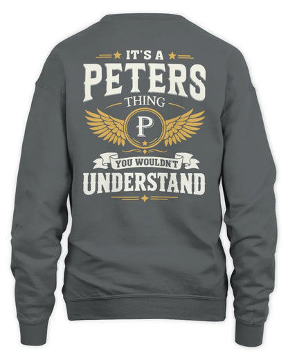 PETERS KT06-M008 It’s a [NAME] Thing – You Wouldn’t Understand | Personalized Vintage T-Shirt - Unisex Sweatshirt - Charcoal