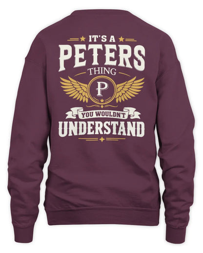 PETERS KT06-M008 It’s a [NAME] Thing – You Wouldn’t Understand | Personalized Vintage T-Shirt - Unisex Sweatshirt - Maroon