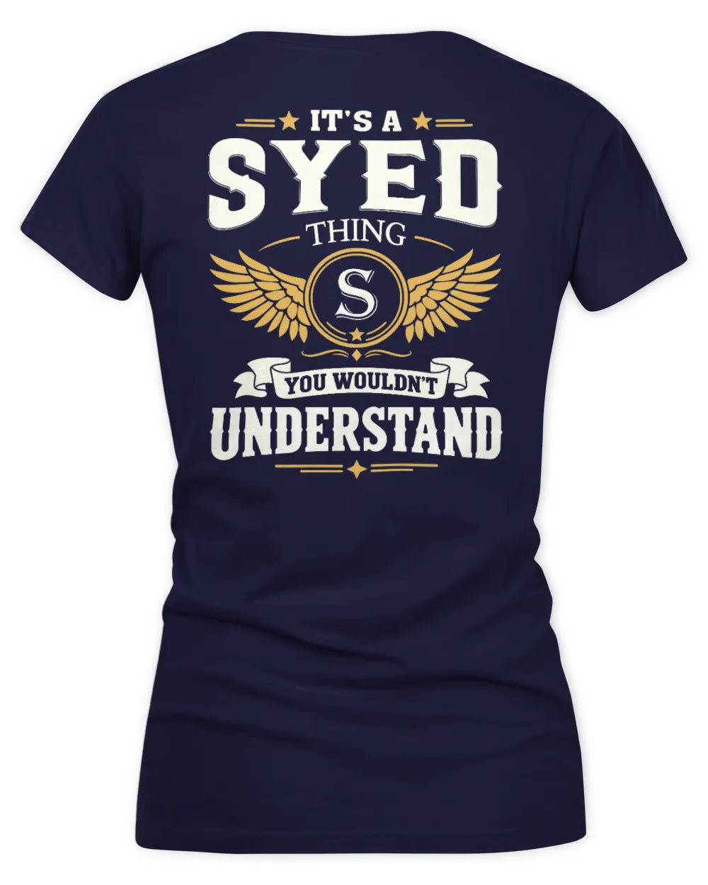 SYED KT06-M008 It’s a [NAME] Thing – You Wouldn’t Understand | Personalized Vintage T-Shirt - Women's V-Neck T-Shirt - Navy