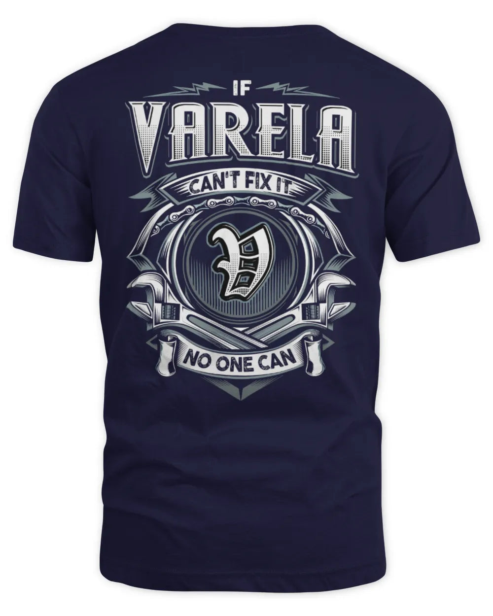 VARELA AP81-K4-626 - Personalized Ahmed Quote Apparel “If Ahmed Can't Fix It, No One Can” - Unisex Standard T-Shirt - Navy
