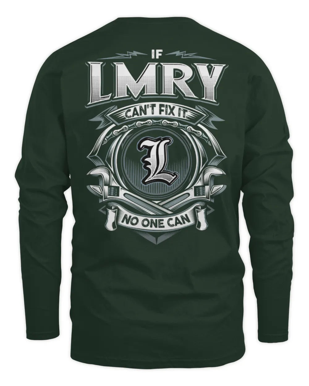 LMRY AP81-K4-626 - Personalized Ahmed Quote Apparel “If Ahmed Can't Fix It, No One Can” - Men's Long Sleeved T-Shirt - Forest Green